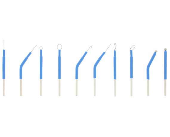 Sæt med 10 monopolære elektroder, 5 cm lange, til MB 120 160 200 elektrokirurgiske enheder Monopolære elektroder Gima 30500