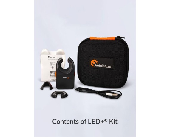 Veinlite LED-taskulaskimokorostuslaite +MedTech Innovations LED-laskimopaikantimet+