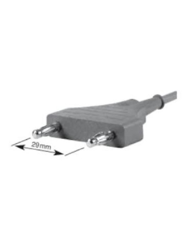 ENGANGSBIPOLAR LIGE PLASTIK 15 cm med 3 meter kabel - vinklet spids 1,0 mm Monopolar og bipolar pincet Gima 30304
