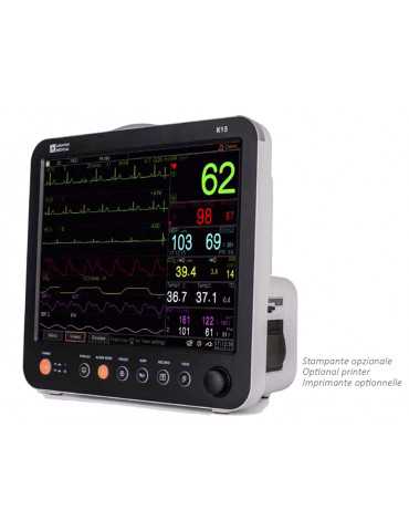 Wieloparametrowy monitor EKG K15 z ekranem dotykowym i 5 odprowadzeniami Monitory wieloparametrowe Gima 35309