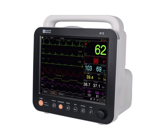 MULTIPARAMETRISK MONITOR K12 TOUCHSCREEN 12" - EKG 5-personers monitor Multiparametrisk Gima 35307