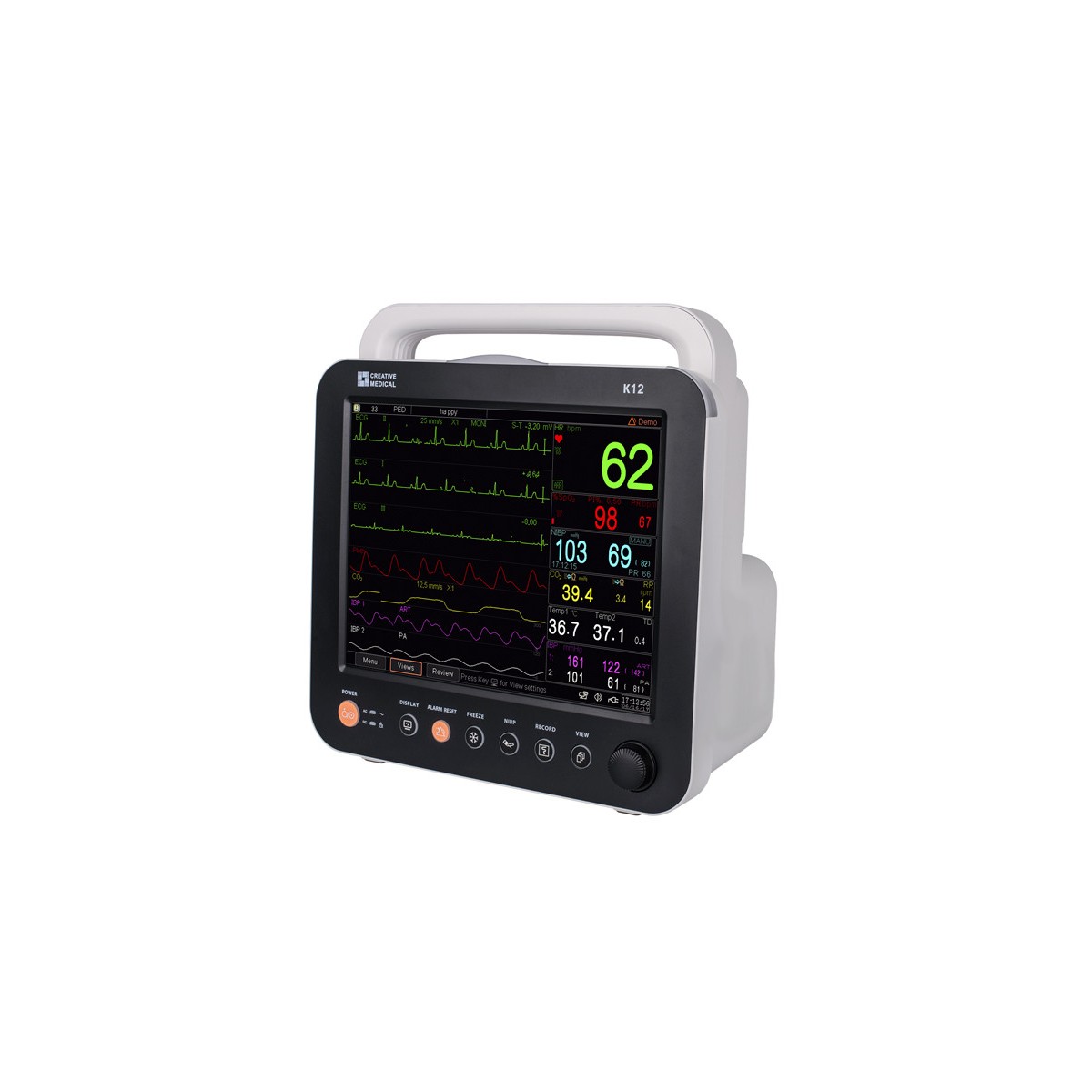 MULTIPARAMETRISCHE MONITOR K12 TOUCHSCREEN 12" - ECG 5 der.Homepagina Gima 35307