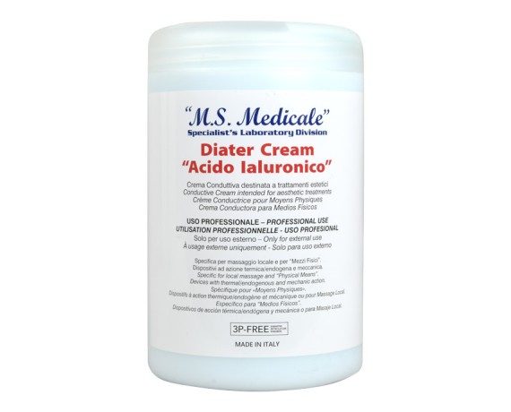 Ledende creme til diatermi - tecar - med hyaluronsyre - 1 liter Geler og cremer til behandlinger Gima 28347