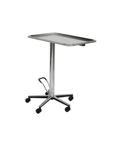 Hydraulisk Mayo-bord med pumpe og 5-stjernet fod Mayo-borde og håndvaskvogne Gima 45834