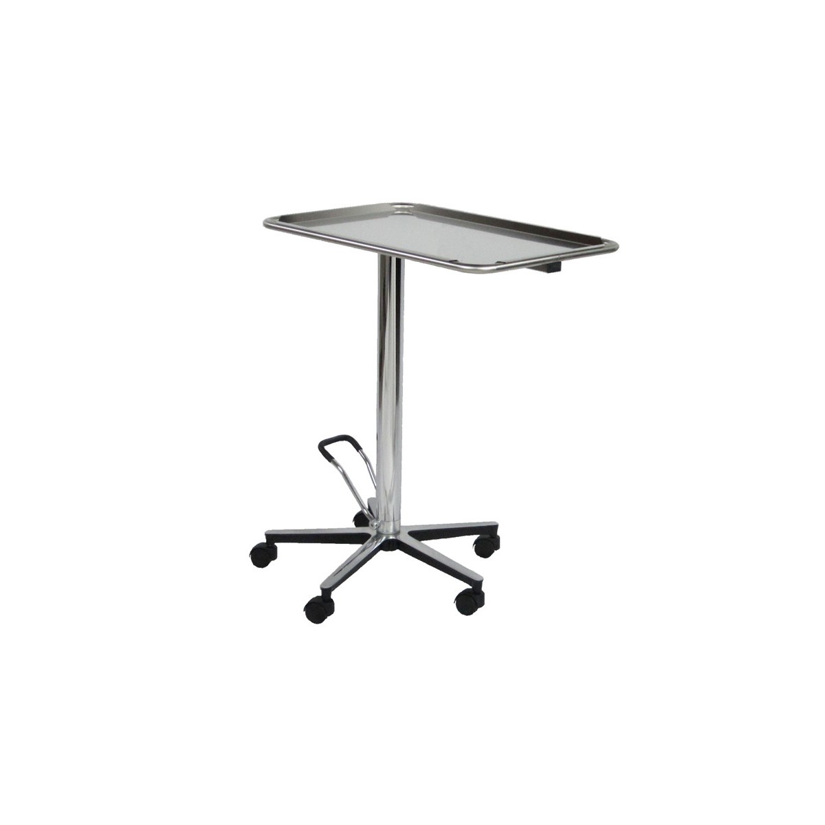 Hydraulisk Mayo-bord med pumpe og 5-stjernet fod Mayo-borde og håndvaskvogne Gima 45834