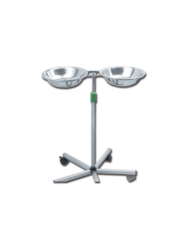 DOBBELT håndvaskvogn i rustfrit stål Mayo borde og håndvaskvogne Gima 27457