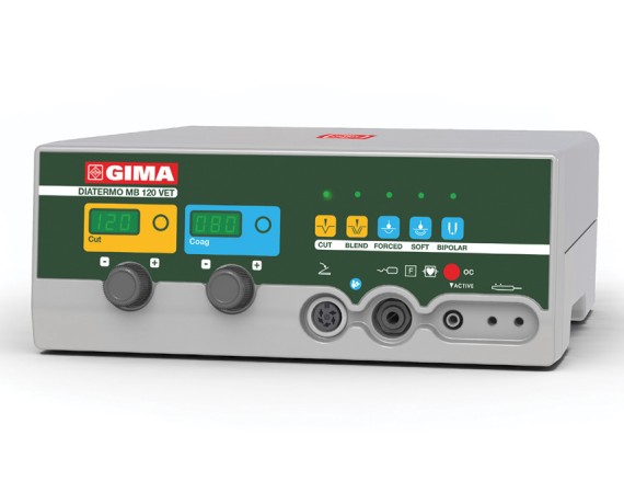 Diatermocoagulatore per veterinaria MB 120D VET 120W mono e bipolareElettrobisturi per Veterinaria Gima 80750