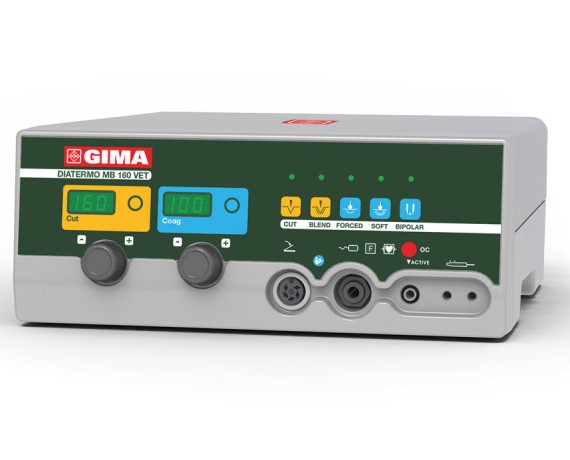 Veterinær diatermokoagulator MB 160D VET 160W mono og bipolar Elektrokirurgi til veterinærmedicin Gima 80751