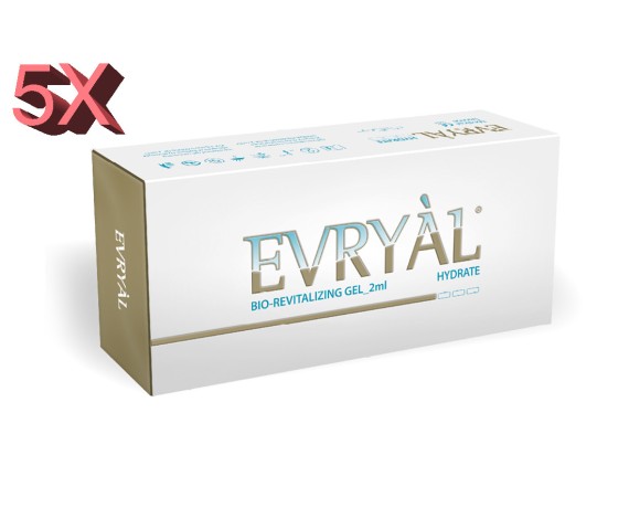 5 kpl Evryal Hydrate Filler Biorevitalizing 2x2mlHyaluronic Revitalizing Apharm Srl HYDRATE-PAKKAUS5