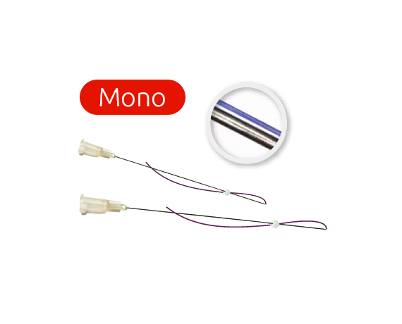 5 pakker Secret Mono Threads Biostimulants Mono Filament - 100 stk. Biostimuleringstråde Hyundae Meditech MONO-PACK5