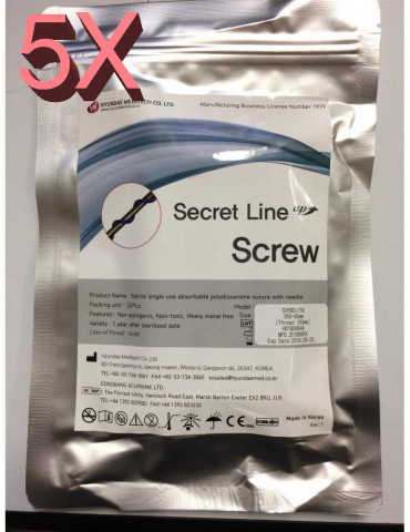 5 csomag Secret Screw Spiraled Aesthetic Threads OEM 100 darab Felfüggesztési és tartóhuzalok Hyundae Meditech SCREW-PACK5