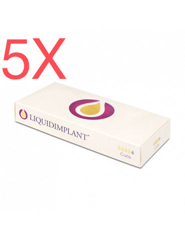 5 pieces - LIQUIDIMPLANT Cutis wrinkle and lip filler 5x1ml LIQUIDIMPLANT dermal fillers Novacutis CUTIS-PACK5