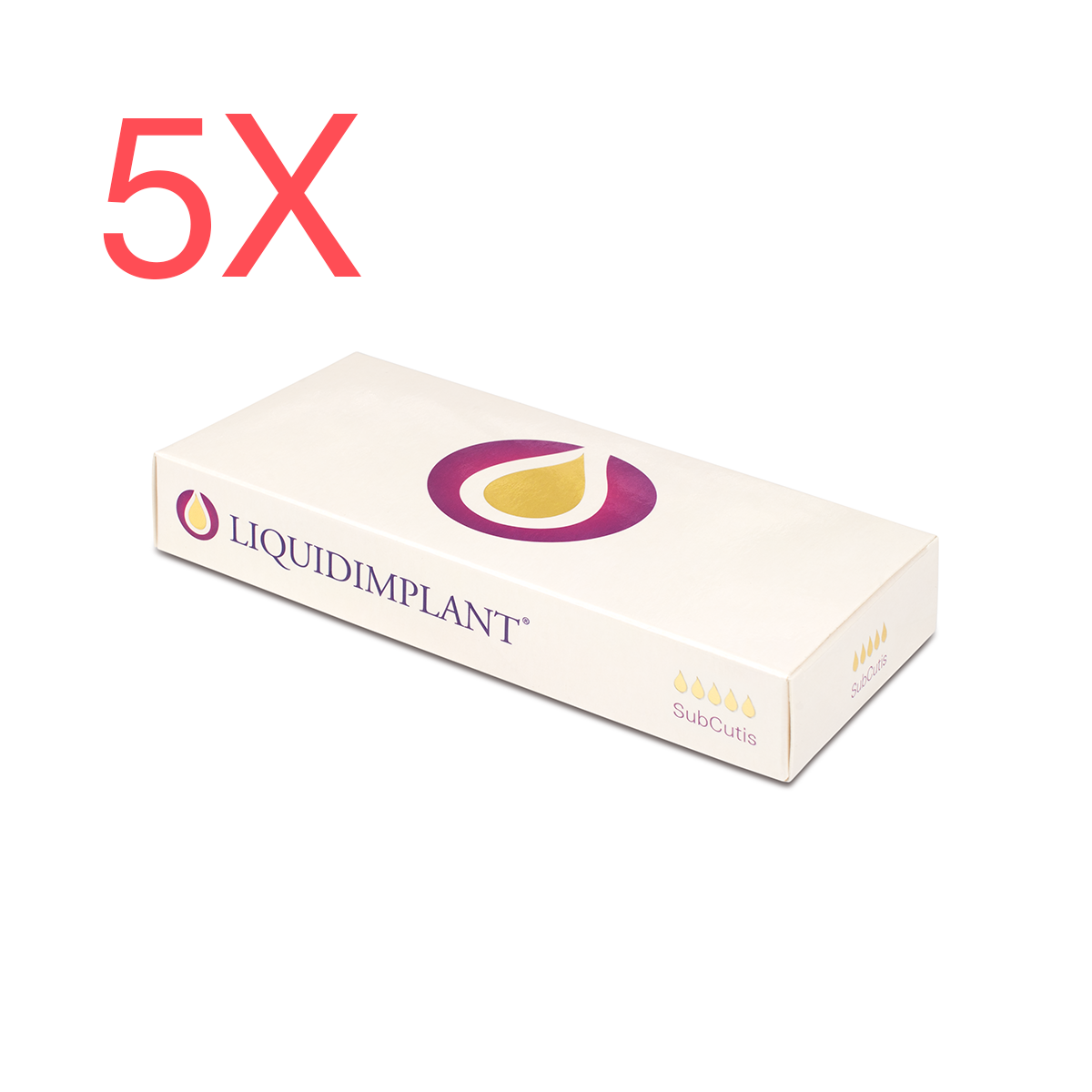 5 peças - LIQUIDIMPLANT Sub Cutis preenchimento de rugas profundas 5x1ml Preenchimentos dérmicos LIQUIDIMPLANT Novacutis SUB-...