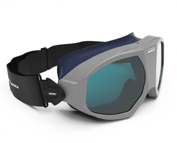 Lasersikkerhedsbriller, GLADIATOR Filter - 0263, stelfarve sølv egnet til superkontinuumlaser Kombinerede laserbriller Pr...