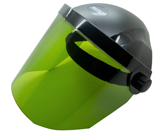 Visiera Protezione laser filtro 0148 per Diodo - Nd:Yag - Fibra - protezione mediaVisiere protezione Laser e UV Protect Laser...