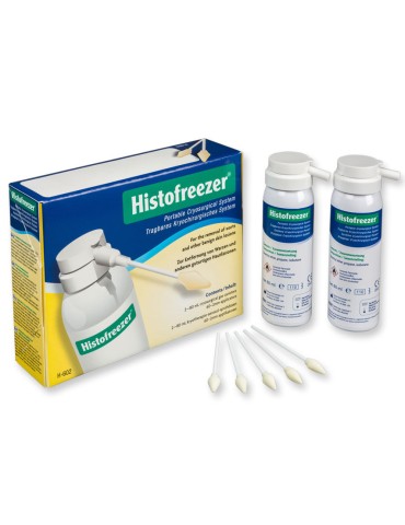 Kryoterapia Histofreezer 2 x 80 ml pulloa + 60 applikaattoria 2 mm Kryokirurgia ja kryoterapia Gima 30591