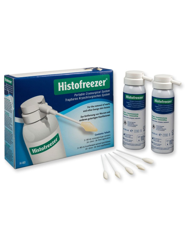 Kryoterapia Histofreezer MIX 2 x 80 ml - 24 applikaattoria 2 mm + 36 applikaattoria 5 mm Kryokirurgia ja kryoterapia Gima 30589 Kryoterapia Histofreezer MIX 2 x 80 ml - 24 applikaattoria 2 mm + 36 applikaattoria 5 mm Kryokirurgia ja kryoterapia Gima 30589