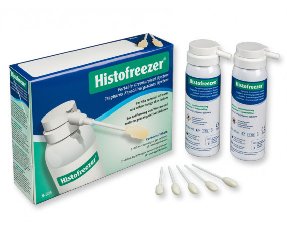 Cryothérapie Histofreezer 2 flacons 80 ml + 52 applicateurs 5 mm Cryochirurgie et cryothérapie Gima 30592