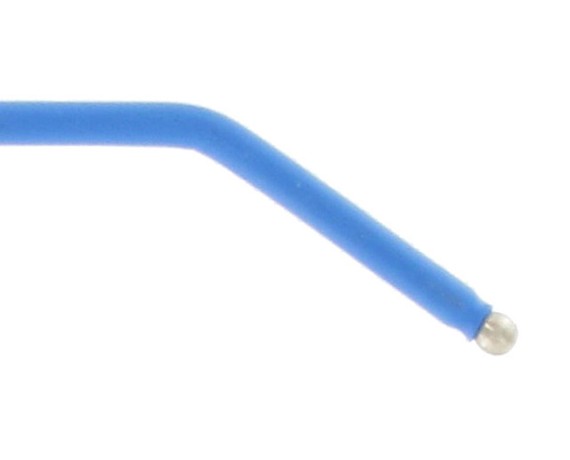 KUGLEelektrode vinklet 45 grader diameter 3 mm længde 5 cm - pakke med 6 stk. Monopolære elektroder Gima 30509