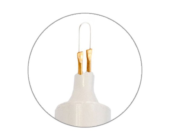 Bredspids termokauteri 1200 °C pakke med 10 stk. Thermokauteri Gima 30701