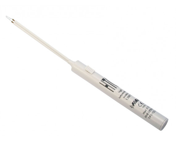 Long-shaft, fine-tip thermocautery 1200°C, pack of 10 Thermocautery Gima 30702