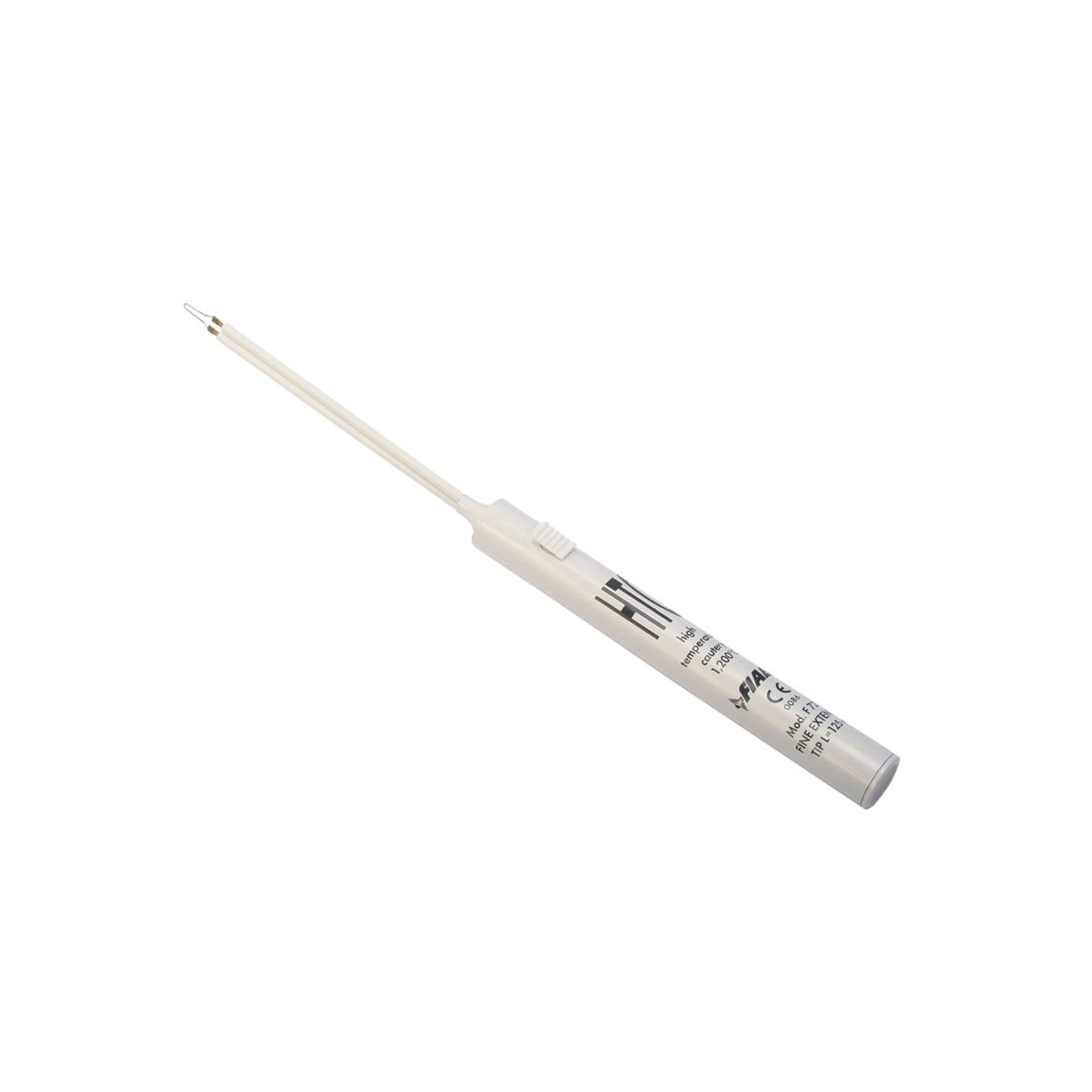 Long-shaft, fine-tip thermocautery 1200°C, pack of 10 Thermocautery Gima 30702