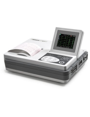 EDAN SE-3 EKG med 3-kanals farvedisplay med fortolkning 1-3-kanals elektrokardiografer Gima 33333
