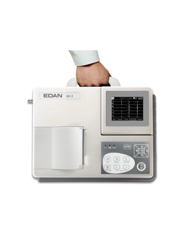 EDAN SE-3 EKG med 3-kanals farvedisplay med fortolkning 1-3-kanals elektrokardiografer Gima 33333
