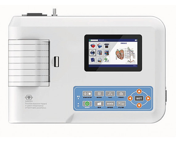 ECG Contec 300G à 3 canaux avec écran couleur Électrocardiographes 1 à 3 canaux Gima 33221