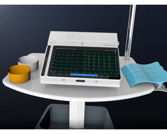 Tabletă ECG touch NEO T180 cu imprimantă Electrocardiografie cu 3 - 6 - 12 canale Gima 54231