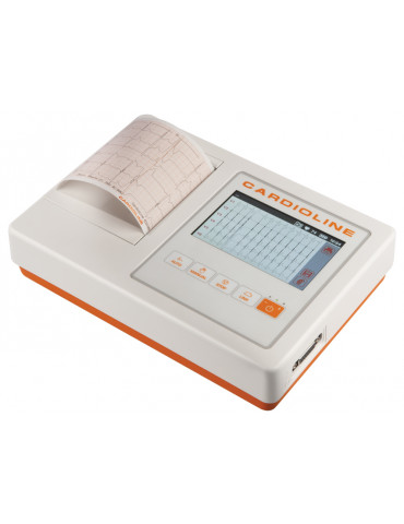 ECG Cardioline 100L FULL - Glasgow and EasyApp with color touch screen 3 - 6 - 12 channel electrocardiographs Gima 54202