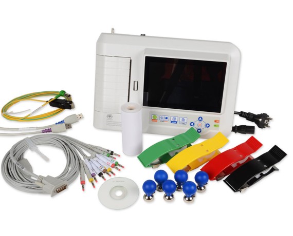 CONTEC 600G 3 i 6-kanałowy aparat EKG z wyświetlaczem i drukarką Elektrokardiografy 3 - 6 - 12-kanałowe Gima 33222
