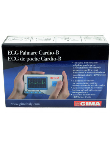 Cardio B handheld-ECG voor screeningonderzoekenGima 33261-startpagina