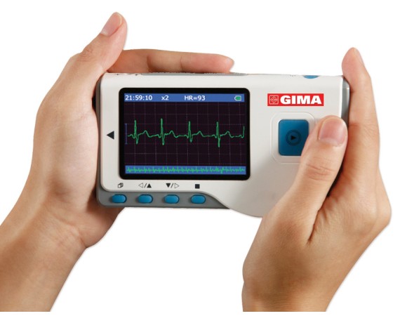ECG palmare Cardio B per esami di screeningElettrocardiografo Palmare Gima 33261