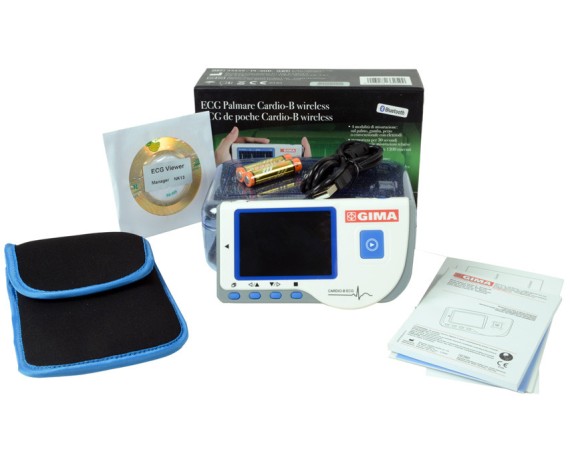 Cardio B -kämmenlaite EKG Bluetoothilla ja ohjelmistolla, Gima 33259 -kämmenlaite, EKG
