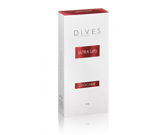 Dives Ultra Lips Hyaluron-Filler für die Lippen mit Lidocain 1x1ml Premium-Filler mit Lidocain DIVES MED ULTRA-LIPS-LIDO