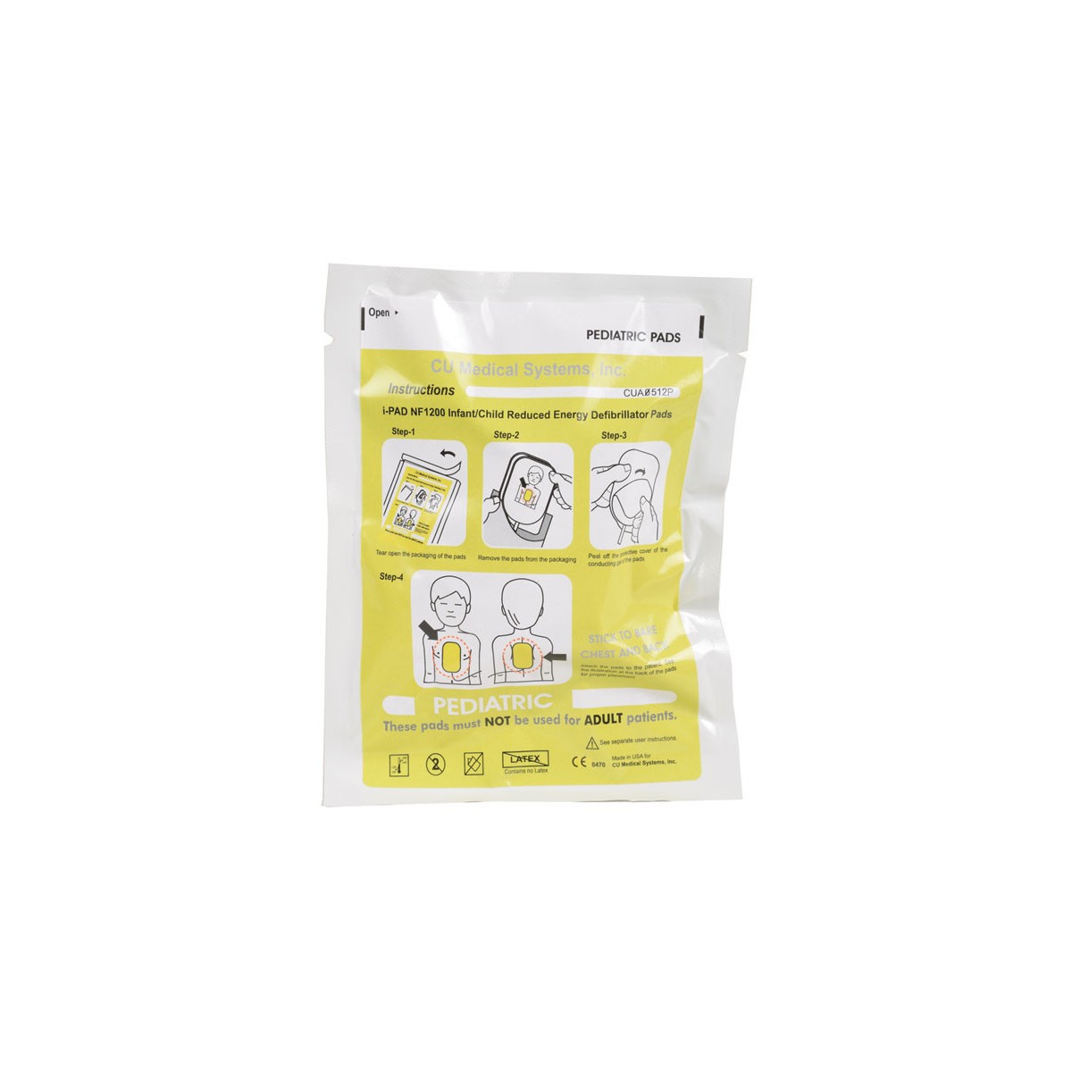Pediatriset levyt alkuperäisille iPAD-defibrillaattoreilleiPAD-defibrillaattorit CU Medical Gima 33443