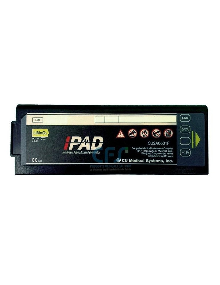 Lithium battery for i-PAD CU Medical defibrillators non-rechargeable iPAD CU Medical defibrillators Gima 35346