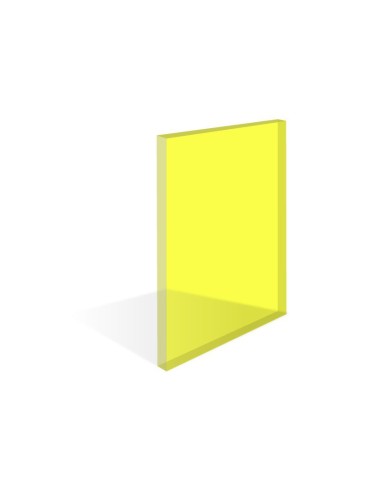 Blå laserbeskyttelsesvindue, YLW125-filter, 3,17 mm tykkelse Laserbeskyttelsesvinduer NoIR LaserShields YLW125