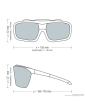 Gafas de seguridad láser STARLIGHT Plus, filtro - 0431, montura gris (adecuadas también para usuarios de gafas) Gafas láser N...
