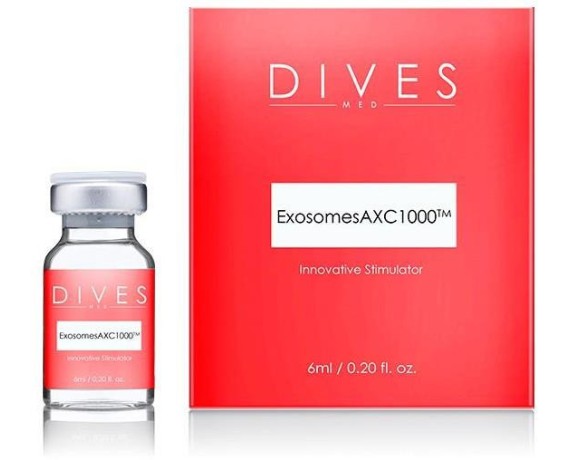 2 verpakkingen AXC1000TM Exosomen met hyaluronzuur en polynucleotiden 2x6ml DIVES MED EXO-AXC1000TM Exosomen