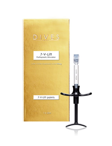 Dives 7-V Lift weefselstimulator gezicht en hals profielplastiek 1x3mlCocktails Needling en Mesotherapie DIVES MED DIVES-V7LIFT