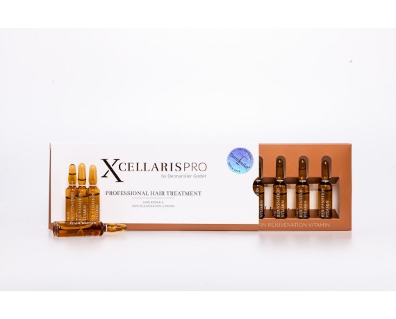 Xcellaris Pro Professional Hair Treatment - Original Dermaroller Intensive Hair Protocol Dermaroller/Needling Dermaroller VK-...
