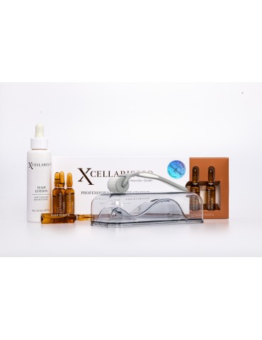 Conceito XcellarisPro para Queda de Cabelo - Protocolo Completo para Queda de Cabelo Kit Dermaroller Conceito Dermaroller VK-...
