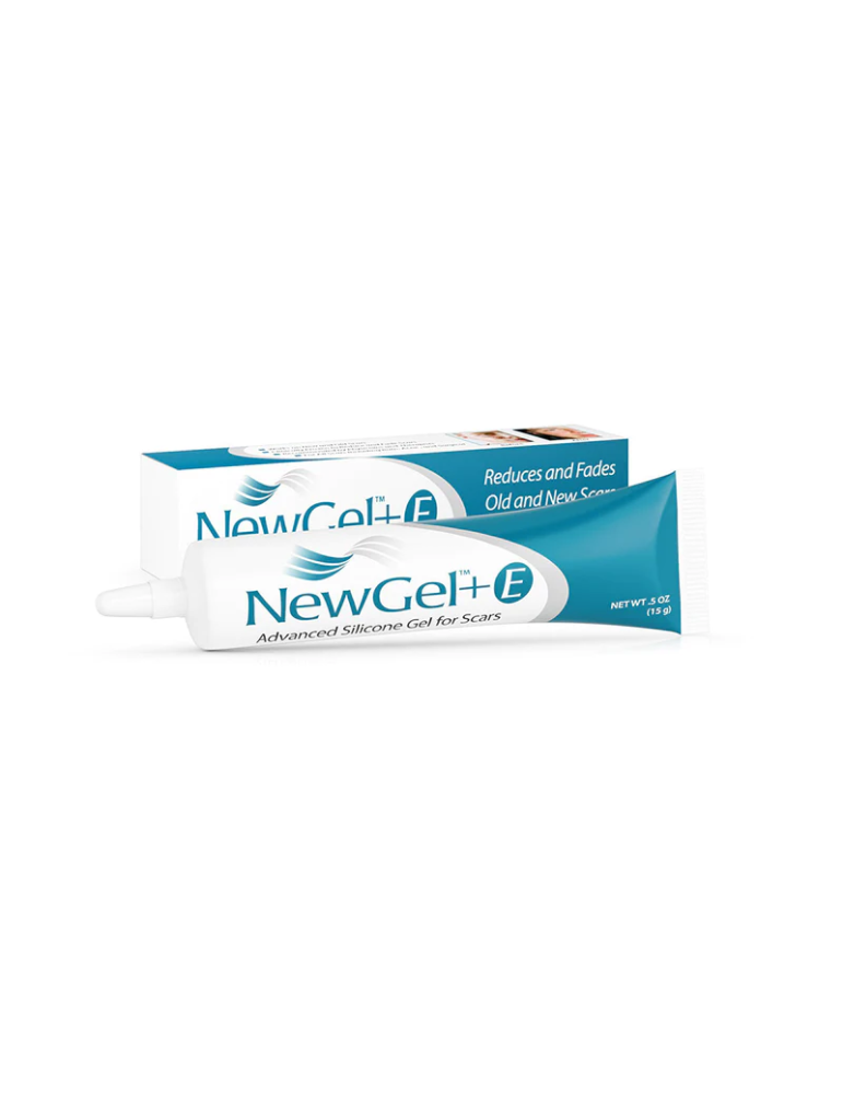 NewGel+E Gel de silicon pentru gestionarea cicatricilor 15g cu vitamina E - Cutie de 10 Gestionarea cicatricilor Newmedical T...