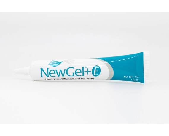 Gel de silicona NewGel+E para el tratamiento de cicatrices extensas, 30 g con vitamina E - Caja de 10 unidades Gel de silicon...