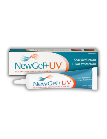 NewGel+UV Silicone Gel for Scar Management 15g with UV Protection - Box of 10 Silicone Gel for Scar Management Newmedical Tec...