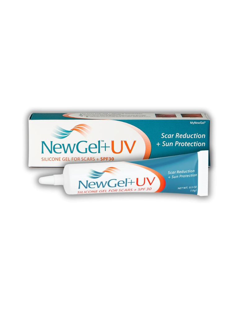 NewGel+UV Silicone Gel for Scar Management 15g with UV Protection - Box of 10 Silicone Gel for Scar Management Newmedical Tec...