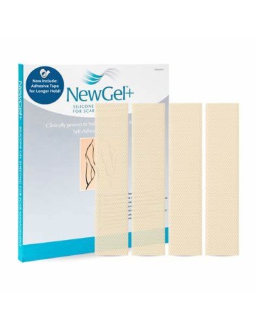 NewGel+ Medical Silicone Sheet for Scar Management 2.5x15 cm 10 boxes of 4 pieces Scar Management Newmedical Technology, Inc.