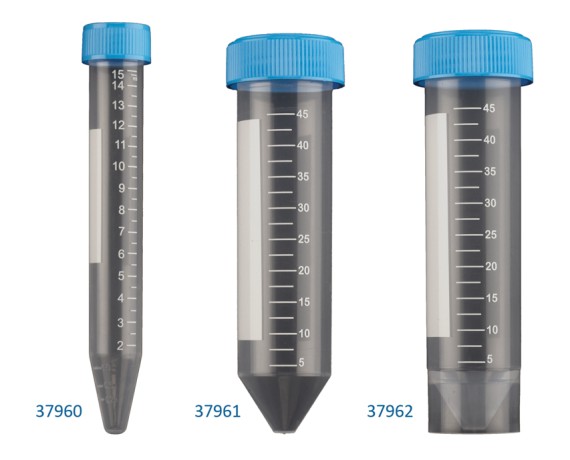 50 ml conical centrifuge tube with 30x115 mm base, screw cap Non-sterile 500 pcs Benchtop Centrifuges and Test Tubes Gima 37962